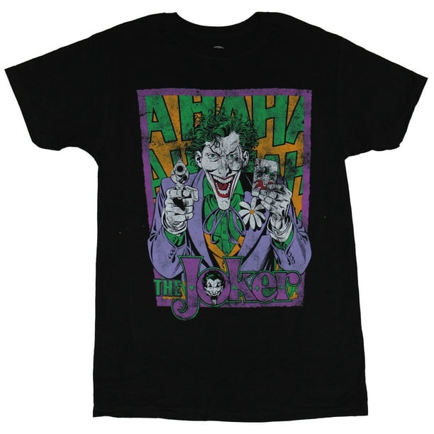 Batman JOKER FACE AIRBRUSH Paint Licensed Adult Long Sleeve T-Shirt S-3XL 